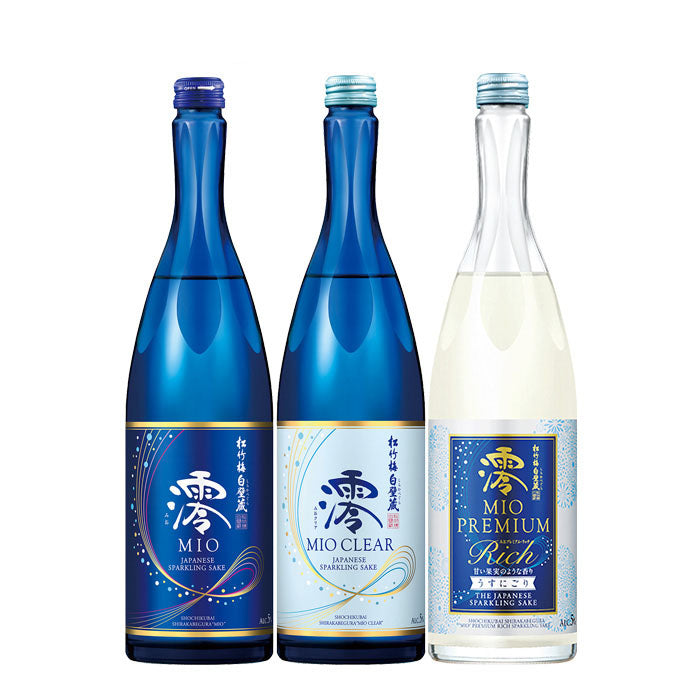 Summer limited! Takara Shuzou Shochikubai "Mio" 3 items Drinking Comparison Set 750ml × 3 bottles