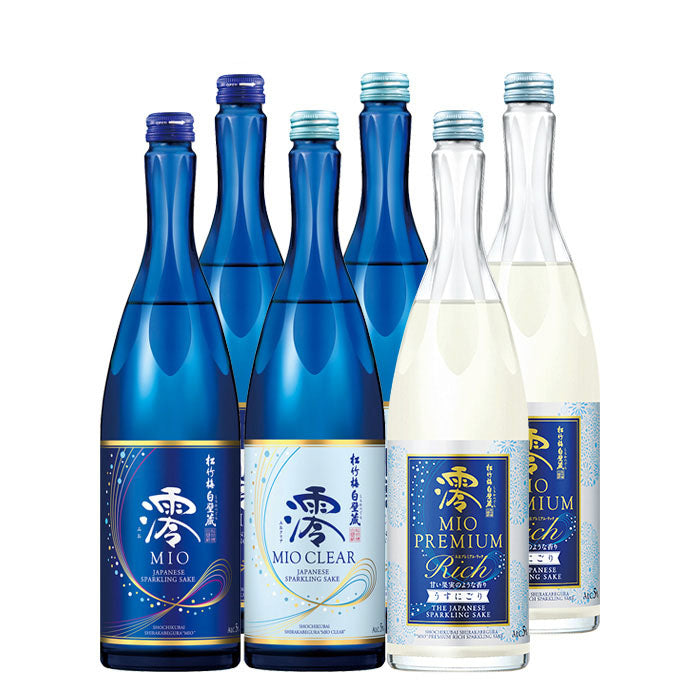 Summer limited! Takara Shuzou Shochikubai "Mio" 3 items Drinking Comparison Set 750ml × 6 bottles