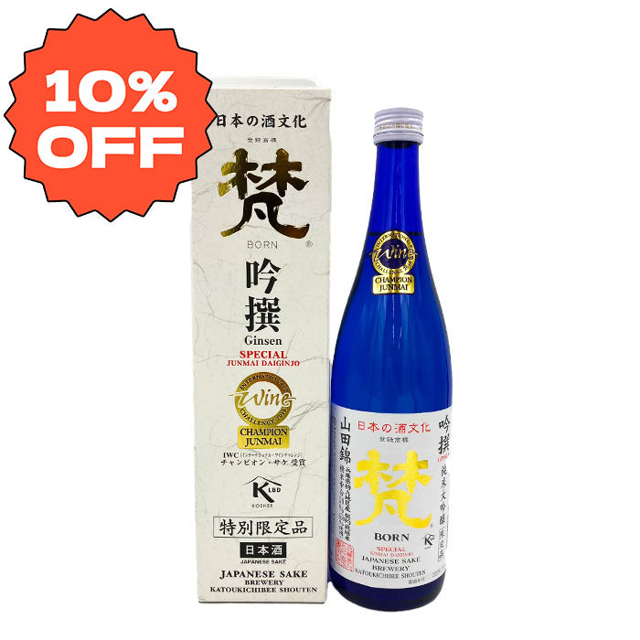 Bon Ginsen Junmai Daiginjo 720ml bottle gift box