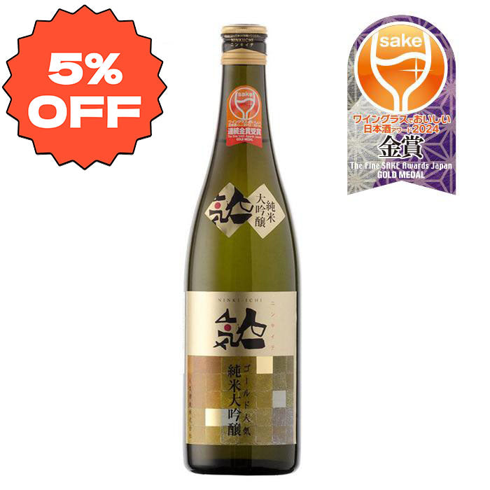 Ninkiichi Gold Ninki Junmai Daiginjo 720ml bottle