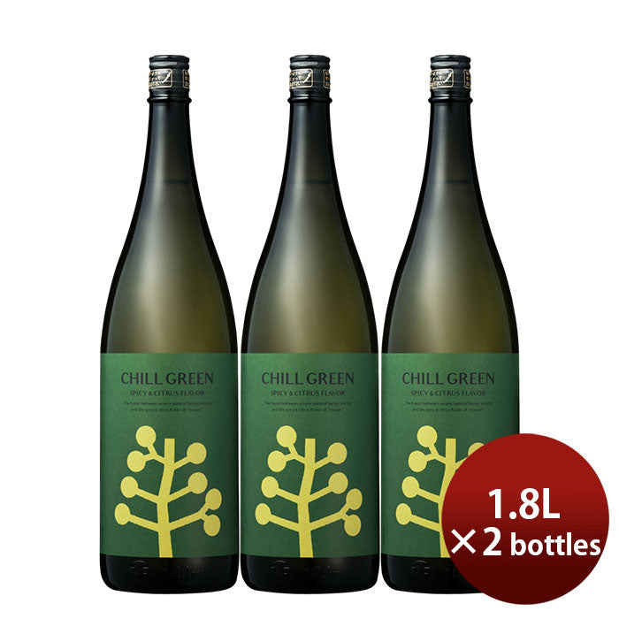 [2btls] 25% Hamada Shuzou Mugi Shoshu CHILL GREEN spicy&citrus 1.8L × 2 bottles