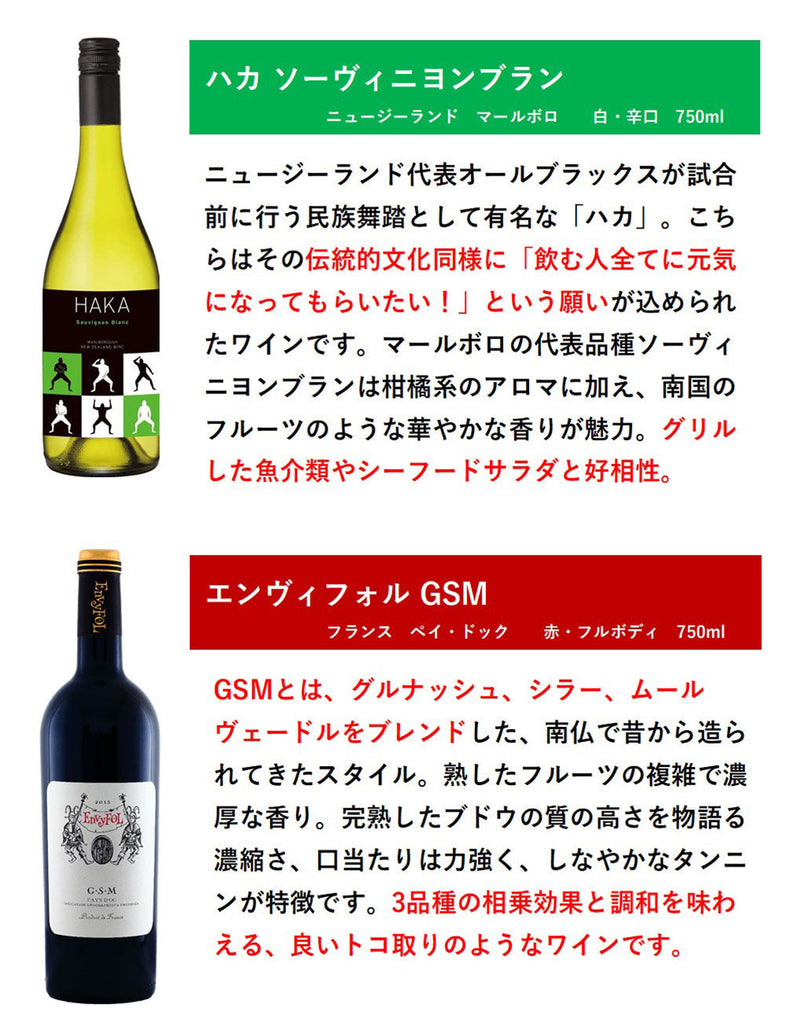 [Rugby powerful country is a wine brewery!] 6 sets of representative varieties of each country