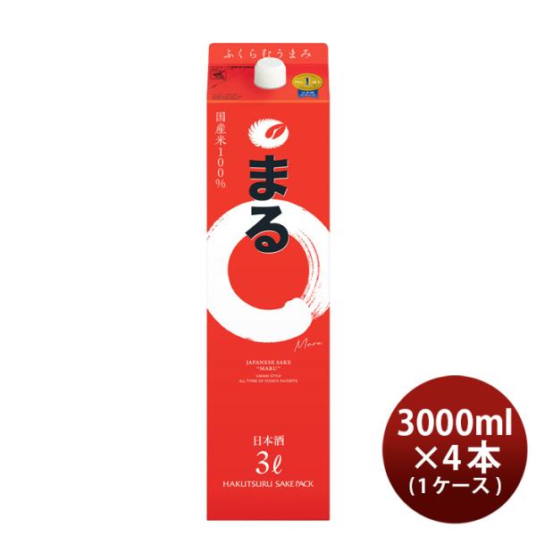 [1CS] Hakutsuru Sake Pack Maru 3L × 6 packs