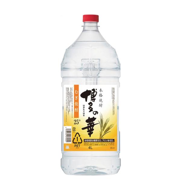 麦焼酎博多の華むぎ25度ペット4000ml4L1本焼酎福徳長福徳長酒類業務用