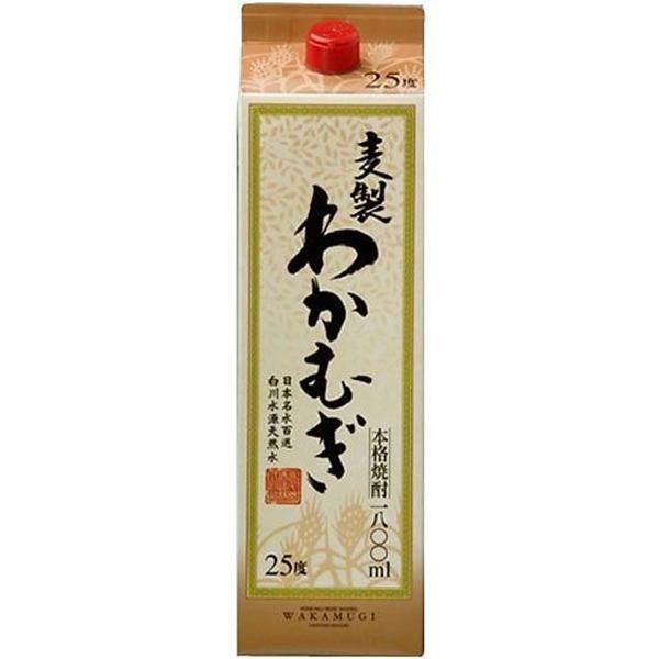 宮崎県 高千穂酒造 わかむぎ パック 麦焼酎 1800ml 1.8L ギフト 父親 誕生日 プレゼント