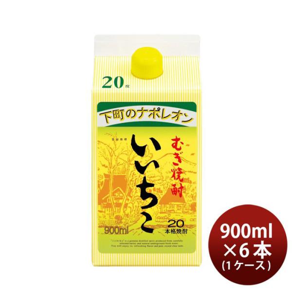 いいちこ 20度 パック 900ml 6本 1ケース 麦焼酎 焼酎 三和酒類