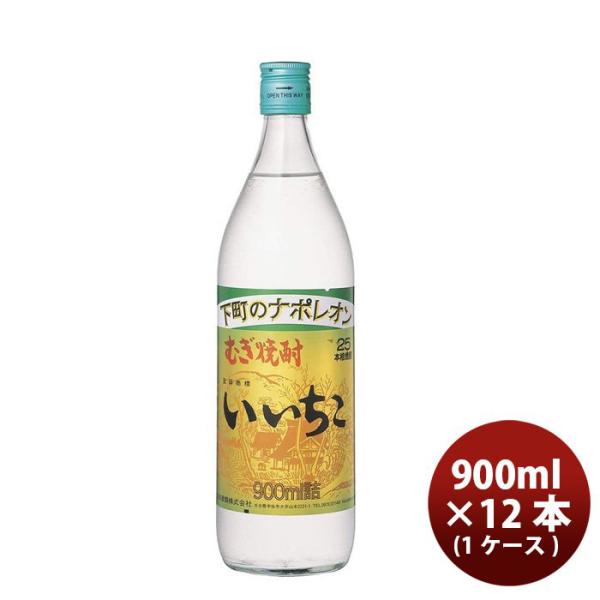 麦焼酎 25度 いいちこ 麦 900ml 12本 1ケース ギフト 父親 誕生日 プレゼント