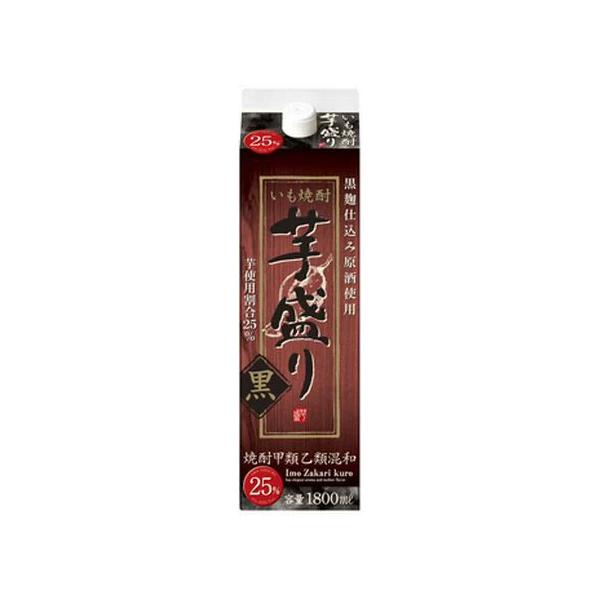 合同酒精 芋焼酎 芋盛り 黒 25度 パック 1800ml 1.8L×6本（1ケース) 本州送料無料　四国は+200円、九州・北海道は+500円、沖縄は+3000円ご注文後に加算 ギフト 父親 誕生日 プレゼント