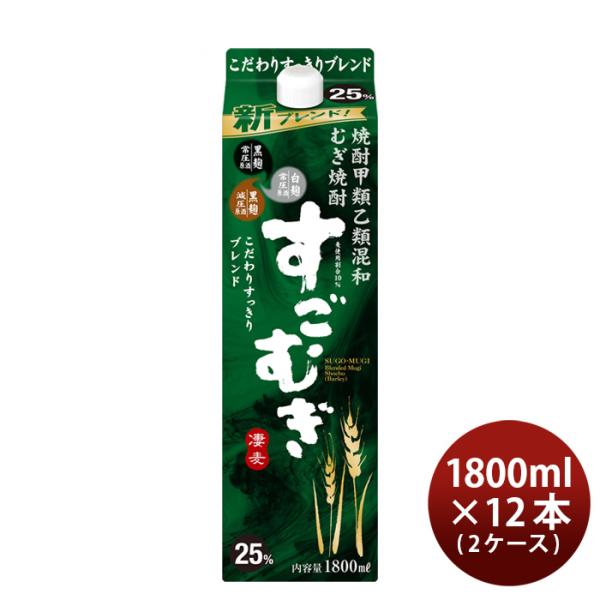 [2CS] Barley shochu 25 degrees Joint Sake Sake Ko Oto Miwamugi (wheat) 1.8L 12 bottles (2 cases)