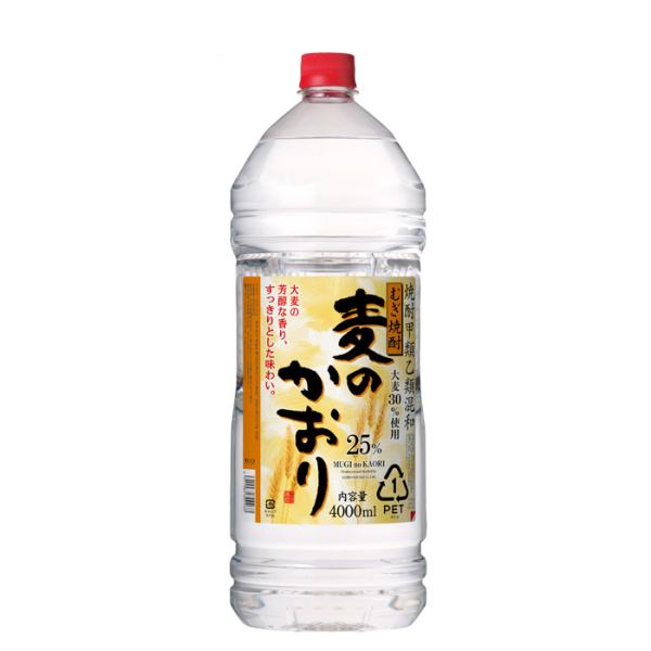 麦焼酎麦のかおり25度ペット4L4000ml1本焼酎合同酒精