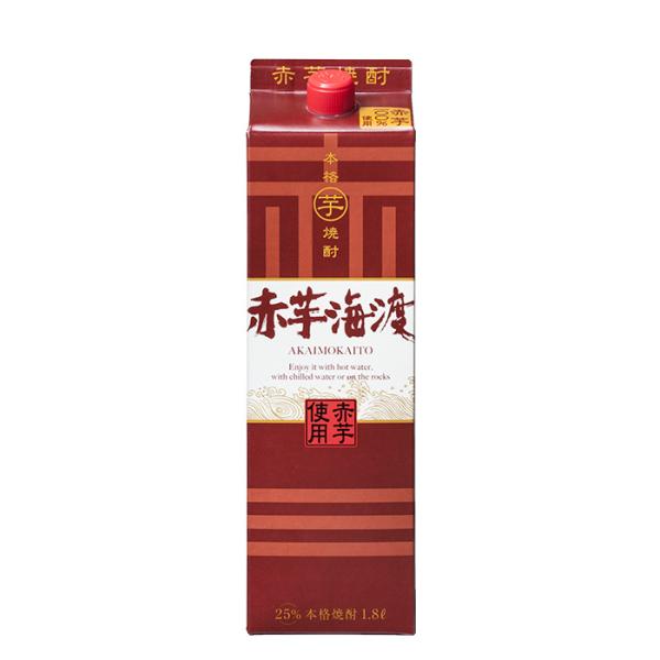 合同酒精本格芋焼酎赤芋海渡パック25度1.8L1本