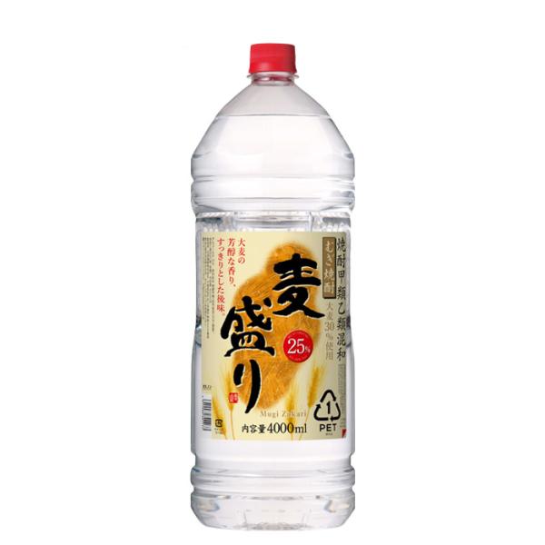 麦焼酎麦盛り25度ペット4L4000ml1本焼酎合同酒精