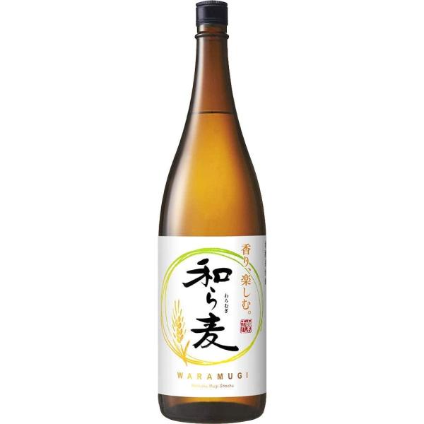 サッポロ 本格麦焼酎 和ら麦 瓶 1800ml 1.8L×1本 ギフト 父親 誕生日 プレゼント