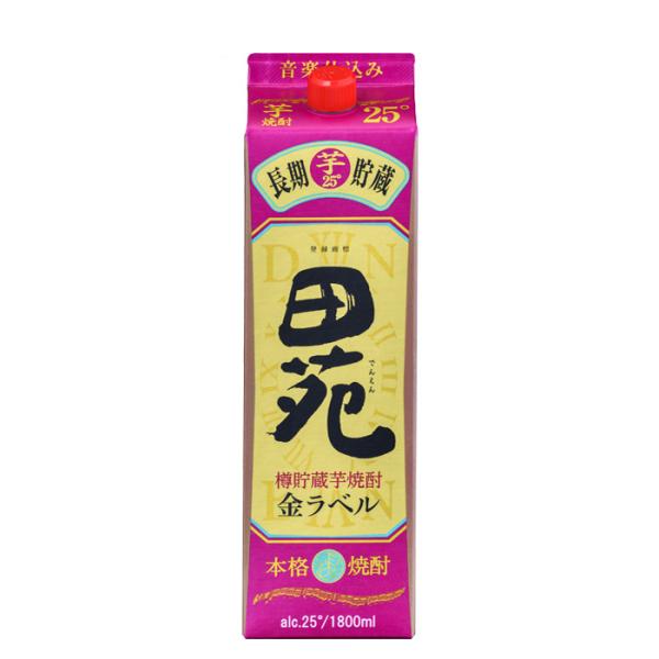 芋焼酎田苑芋金ラベルパック25度1800ml1.8L1本焼酎田苑酒造 芋焼酎田苑芋金ラベルパック25度1800ml1.8L1本