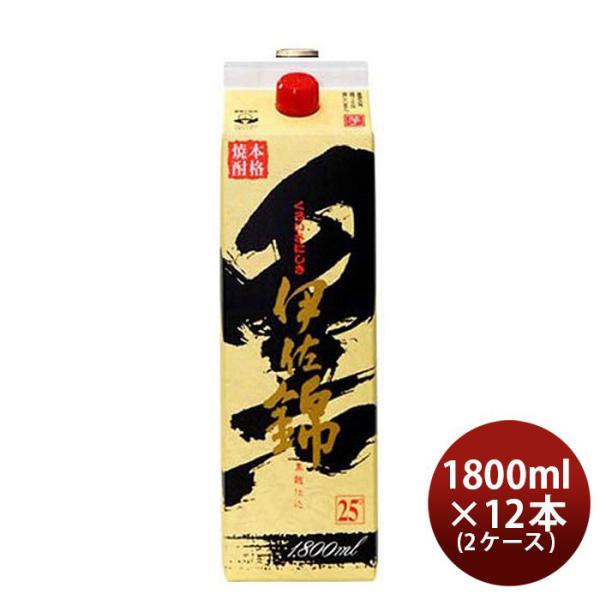 乙25度 伊佐錦 芋 パック 黒 1800ml 1.8L 12本 2ケース ギフト 父親 誕生日 プレゼント