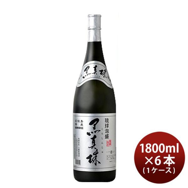 泡盛 黒真珠 43度 1800ml 1.8L 6本 1ケース 八重泉酒造