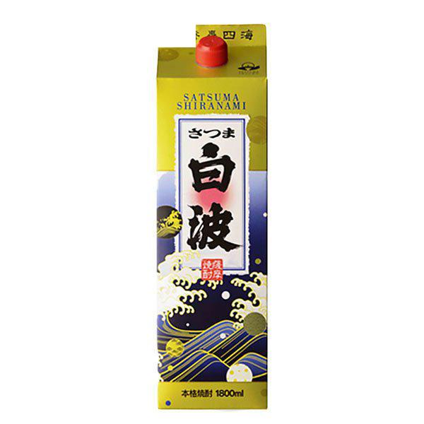 芋焼酎 25度 さつま白波 芋パック 1800ml 1.8L 1本 ギフト 父親 誕生日 プレゼント