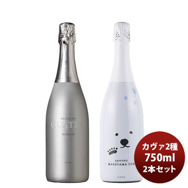 ワイン飲み比べセット エノテカさん一押し！ カヴァ2種セット 750ml 2本セット スパーリングワイン