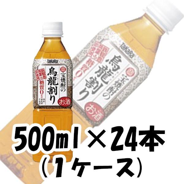 チューハイ ウーロン割り ペットボトル 宝酒造 500ml 24本 (1ケース)　烏龍割 本州送料無料　四国は+200円、九州・北海道は+500円、沖縄は+3000円ご注文後に加算 ギフト 父親 誕生日 プレゼント