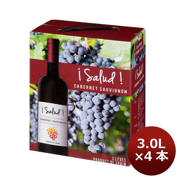 ワイン サルー カベルネソーヴィニヨン バッグインボックス 3000ml 4本 1ケース 本州送料無料　四国は+200円、九州・北海道は+500円、沖縄は+3000円ご注文後に加算 ギフト 父親 誕生日 プレゼント