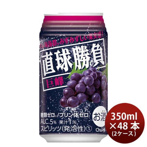 直球勝負 巨峰 350ml 48本 2ケース