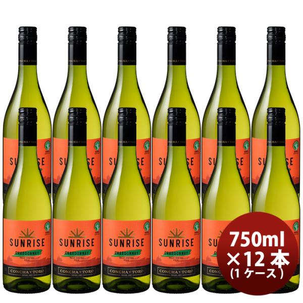 チリ サンライズ シャルドネ 750ml×12本 本州送料無料　四国は+200円、九州・北海道は+500円、沖縄は+3000円ご注文後に加算 ギフト 父親 誕生日 プレゼント