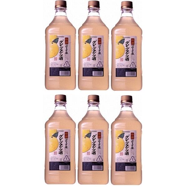 サントリー 果実酒房 フロリダ産グレープフルーツ酒 1800ml 1.8L×6本 ギフト 父親 誕生日 プレゼント