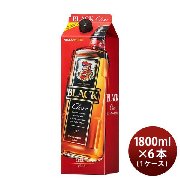 ブラックニッカ クリア パック 1800ml 1.8L 6本 1ケース アサヒ ウイスキー