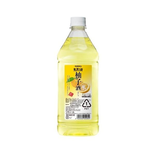 アサヒ 果実の酒 柚子酒 ペットボトル 1800ml 1.8Ll ニッカ ギフト 父親 誕生日 プレゼント