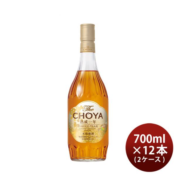 梅酒TheCHOYA熟成一年700ml×2ケース/12本チョーヤ熟成1年既発売