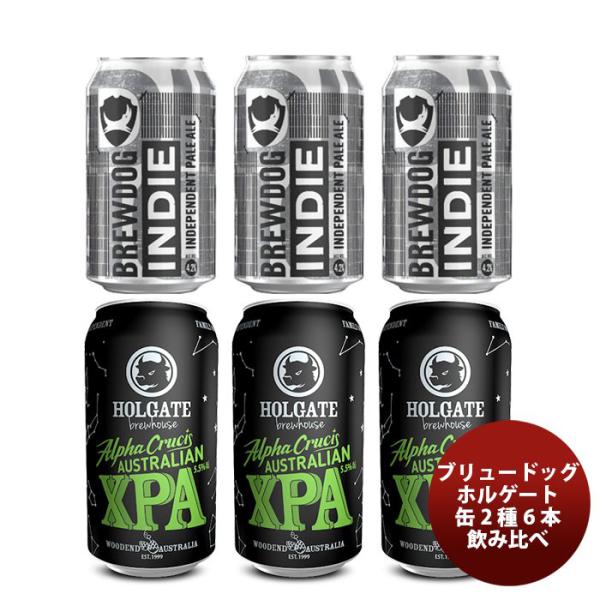 ビール イギリス＆オーストラリア ビール飲み比べセット HOLGATE(ホルゲート)・BREWDOG(ブリュードッグ) 缶2種6本