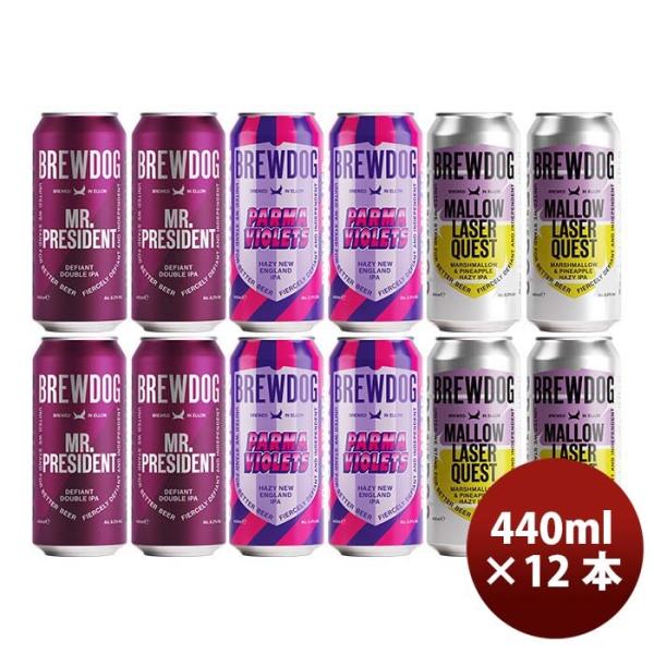 イギリスBREWDOGブリュードッグ限定クラフトビール3種12本飲み比べセット缶440ml本州送料無料四国は+200円