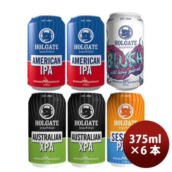 オーストラリアHOLGATEホルゲートクラフトビール缶4種6本飲み比べセット375ml オーストラリアHOLGATEホル