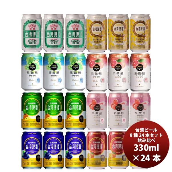 台湾ビール種類いろいろ！缶8種24本飲み比べセット既発売 台湾ビール種類いろいろ！缶8種24本飲み比べセッ