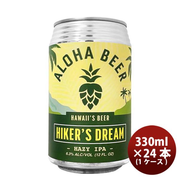 ハワイALOHABEERアロハビールハイカーズドリームIPA缶限定355ml×1ケース/24本クラフトビールヘイジーIPA既発売