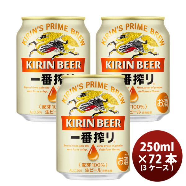 [2CS] Kirin Ichibanshibori 250ml x 72btls(3 cases)