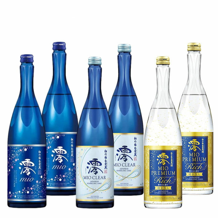 Sake Takara Syuzou Shochikubai Mio 3 types x 2 bottles each Drink comparison set 750ml