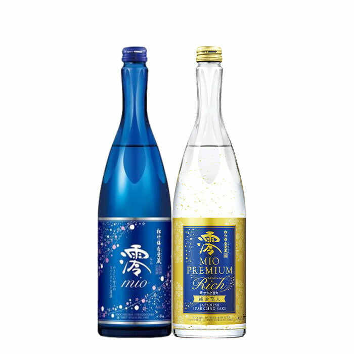 Sake Takara syuzou Shochikubai Mio Sparkling & Premium Rich 750ml 2 bottles