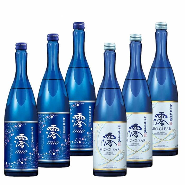 Sake Takara syuzou Shochikubai Mio Sparkling & Premium Rich 3 bottles each 750ml 6 bottles