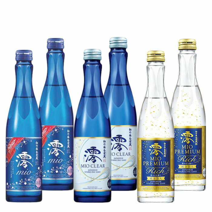 Sake Takara syuzou Shochikubai Mio 3 types x 2 bottles each drinking comparison set 300ml 6 bottles