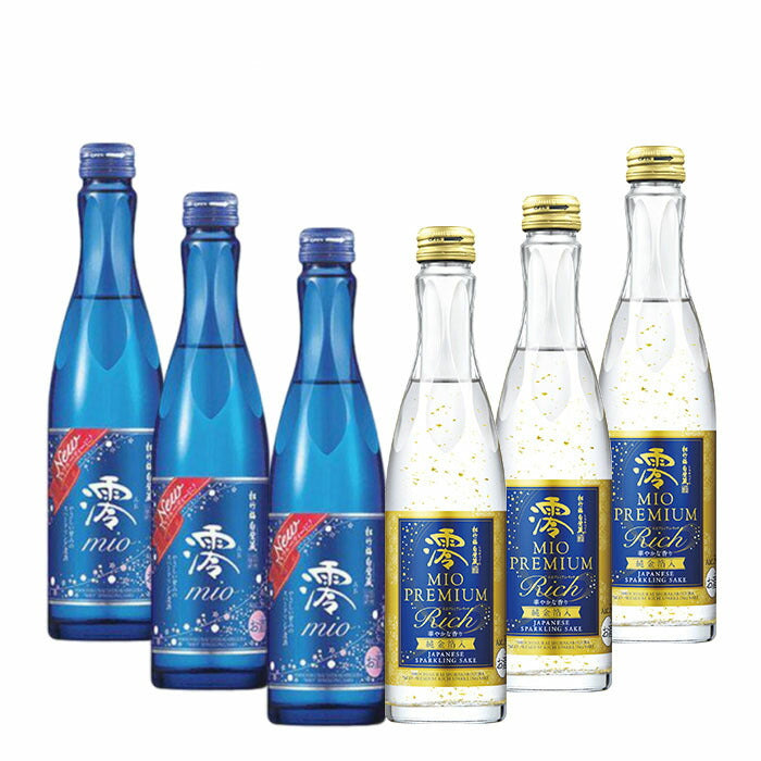 Sake Takara syuzou Shochikubai Mio Sparkling & Premium Rich 3 bottles each 300ml 6 bottles