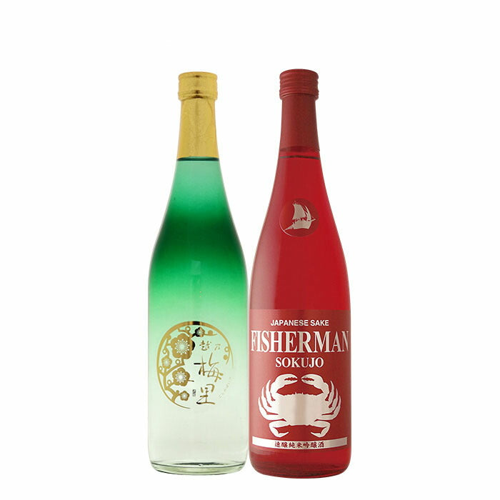 Sake Junmai Ginjo Christmas set [Koshi no Bairi & Shiokawa]720ml Set of 1 each