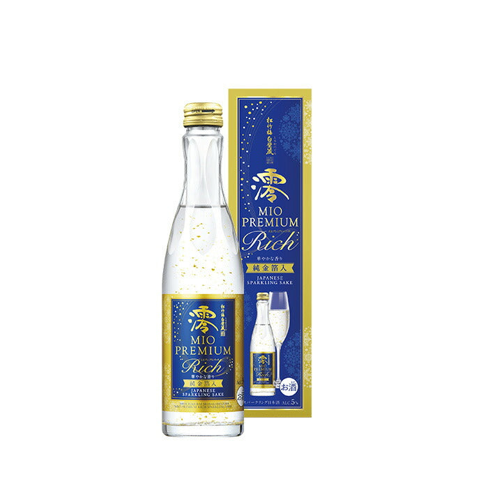 Takara Shuzou Shochikubai Shirakabegura MIO Sparkling Premium Rich with pure gold leaf 300ml bottle