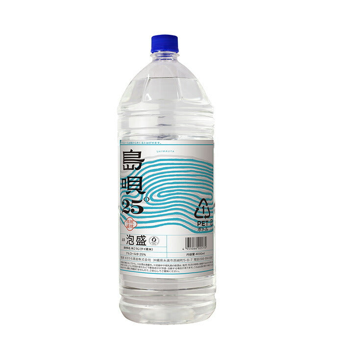 Awamori Masahiro Shuzo 25% Shimauta 4000ml 4L Pet 1 bottle