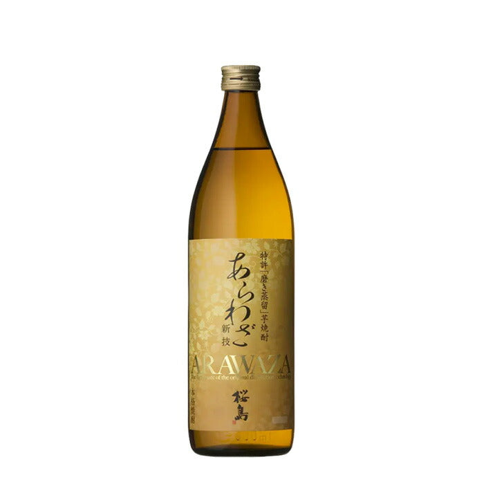 [1CS]Shochu Potato Shochu 25% Honbo Arawaza Sakurajima 900ml 12 bottles