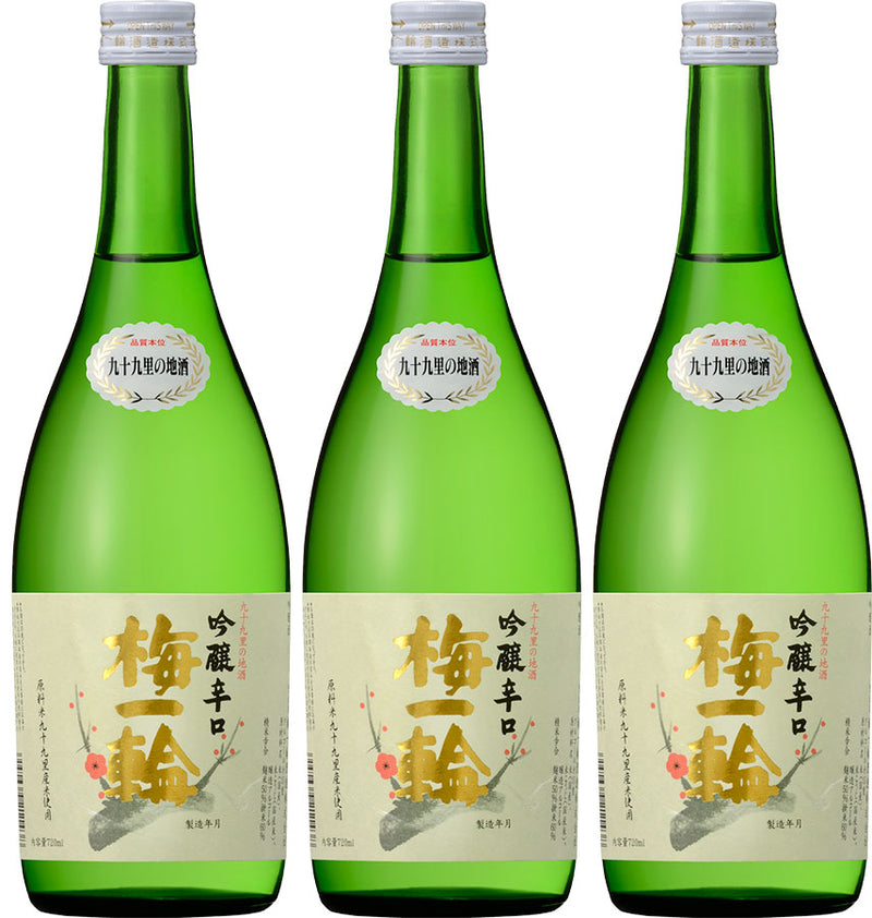 Tokusen Ginjo Karakuchi Ume Ichrin 720ml 3bottles