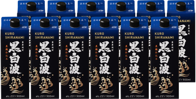 [2CS] 25% Imo Shochu Kuro Sciranami slim pack 900ml ×12 packs