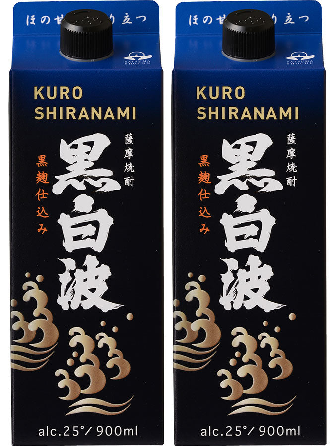 [2packs] 25% Imo Shochu Kuro Sciranami slim pack 900ml ×2 packs