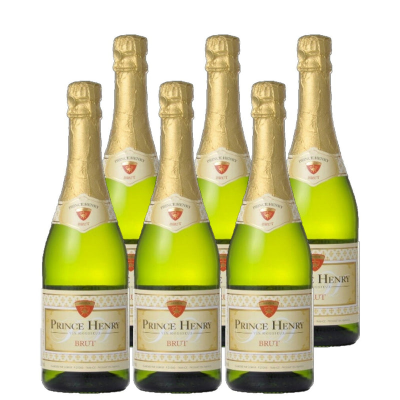 Prince Henri Brut Sparkling Wine - 750ml 6 Bottle