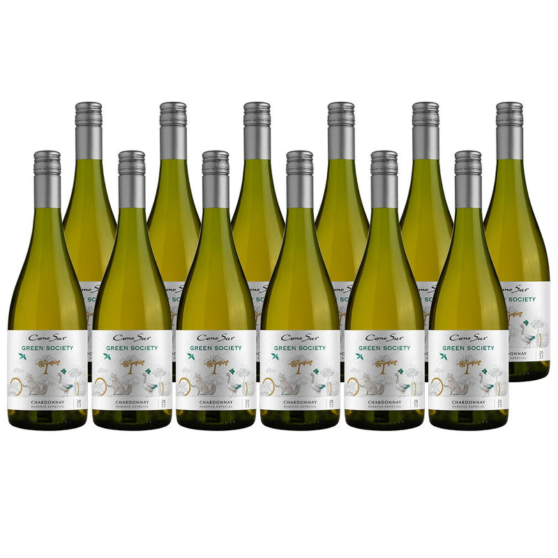 Cono Sur GREEN SOCIETY Chardonnay 750ml 12 Bottle